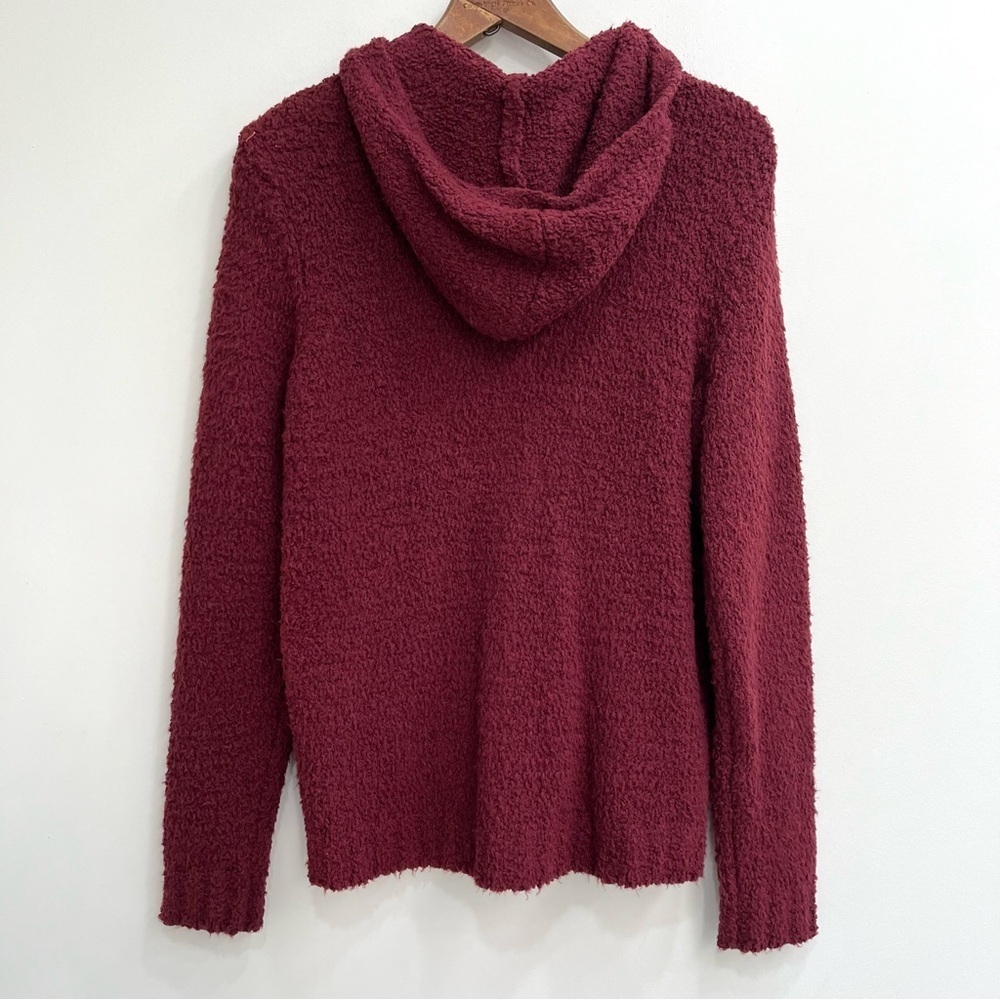 Columbia woman’s plush peak hoodie jacket maroon sherpa teddy size XL - Picture 2 of 8